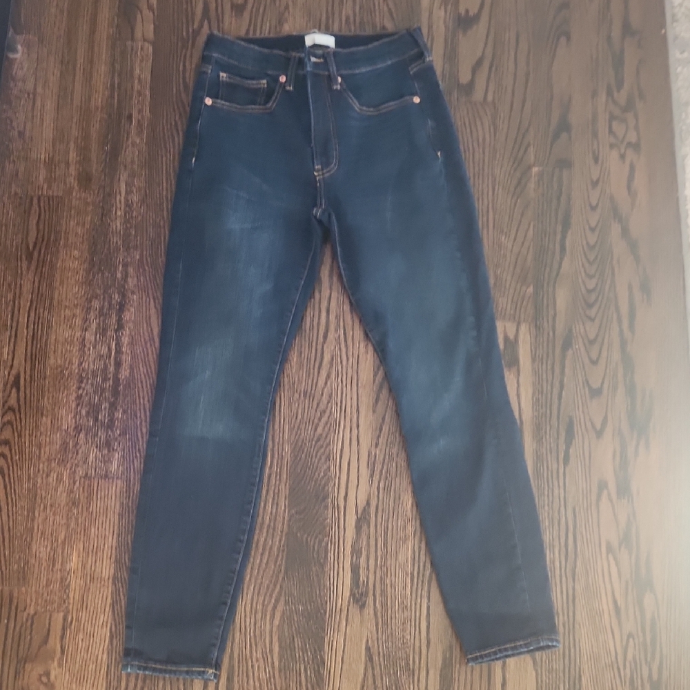 Dark Blue High Rise Skinny Women's Jeans